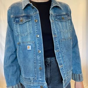 Carhartt denim jacket size large